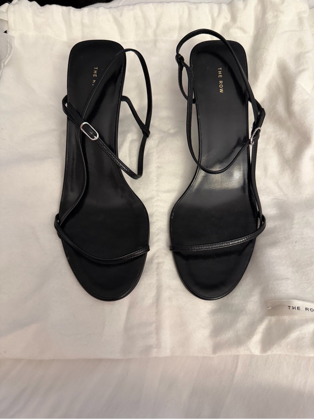 The Row Bare Sandal, Black, Size 36 - Picture 5 of 11